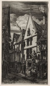 Rue des Toiles, Bourges - Charles Meryon