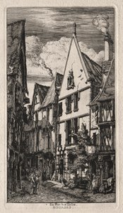 Rue des Toiles, Bourges - Charles Meryon