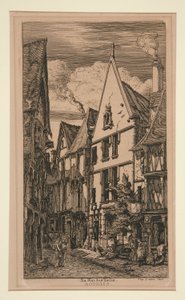 Rue des toiles, Bourges - Charles Meryon