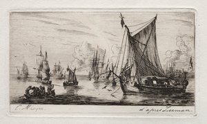 Pêcheurs des mers du Sud, 1850 - Charles Meryon