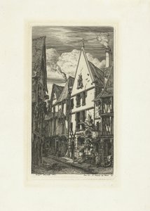 Rue des Toiles à Bourges - Charles Meryon