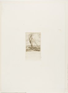 Proa à voile rapide, archipel de Mulgrave, Océanie - Charles Meryon