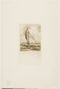 Proa à voile rapide, archipel de Mulgrave, Océanie - Charles Meryon