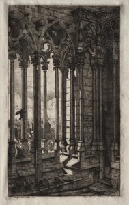 Eaux-fortes de Paris : La galerie de Notre-Dame - Charles Meryon