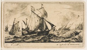 La galiote de Jean de Vyl de Rotterdam - Charles Meryon