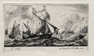 La Galliote de Jean de Vyl de Rotterdam, 1850 - Charles Meryon