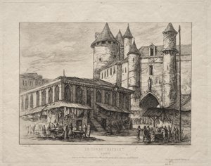 Le Grand Châtelet, Paris, vers 1780 - Charles Meryon