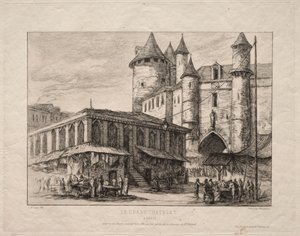 Le Grand Châtelet, Paris, vers 1780 - Charles Meryon