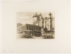 Le Grand Châtelet, Paris, c. 1780, d