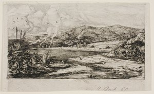 La petite colonie française à Akaroa, 1845 - Charles Meryon