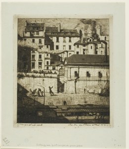 La morgue, Paris - Charles Meryon