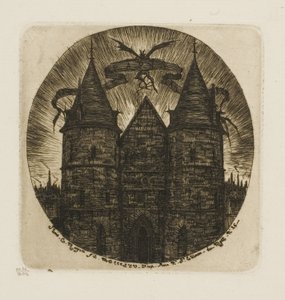 La vieille porte du Palais de Justice, Paris - Charles Meryon