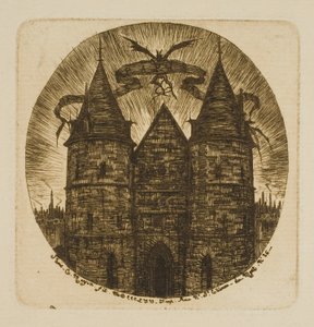 La vieille porte du Palais de Justice, Paris - Charles Meryon