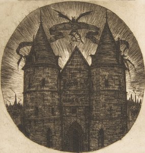 La Vieille Porte du Palais de Justice, Paris, 1854 - Charles Meryon