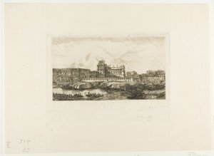 Le Vieux Louvre, Paris, 1651 - Charles Meryon