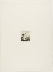 La chaumière du vieux soldat, Akaroa, 1845 - Charles Meryon