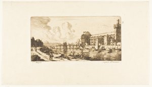Le "Pavillon de Mademoiselle" et une partie du Louvre