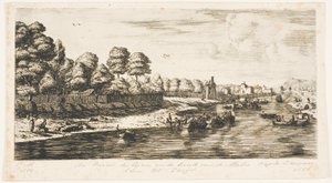 La Seine et le coin du Mall, Paris - Charles Meryon