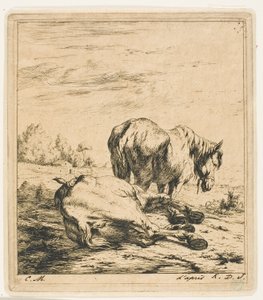 Les deux chevaux - Charles Meryon