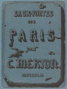 Titre des eaux-fortes sur Paris