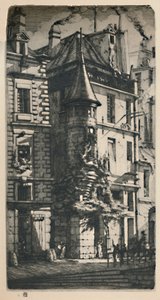 Tourelle De La Rue De La Tixéranderie 2ème État, 9 34 x 5 316 Pouces, 1852, 1927 - Charles Meryon