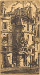 Tourelle de la Rue de la Tixeranderie, Paris - Charles Meryon