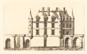 Château de Chenonceau, 1re planche - Charles Meryon after Jacques Androuet Ducerceau I