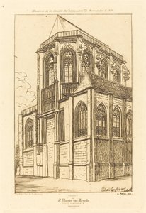 Chevet de St. Martin-sur-Renelle - Charles Meryon after Polycles Langlois