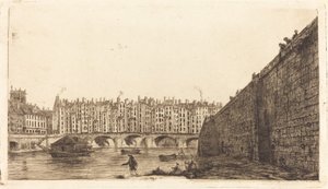 Le Pont-au-Change, Paris, vers 1784 - Charles Meryon after Victor Jean Nicolle