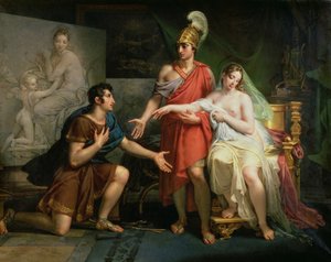 Alexandre le Grand (356-323 av. J.-C.) remet Campaspe à Apelles, 1822