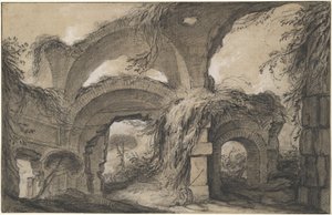 Arches des grands thermes de la villa d