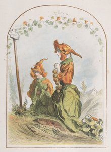 Capucine, de Les Fleurs Animées, 1820-70