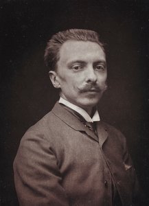 Album Artistique et Biographique, 5ème année, Salon 1885; portrait du peintre français Alfred Paul Marie de Richemont (1857-1911) - Charles Michelez