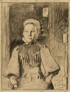 Une jeune paysanne vendéenne - Charles Milcendeau