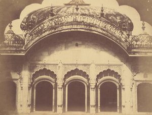 Extérieur du Trône de Cristal dans le Dewan-i-Khas