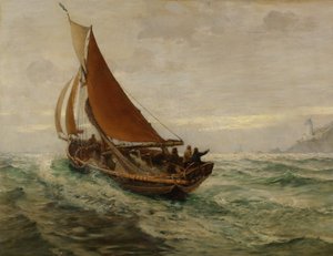 Aube en mer