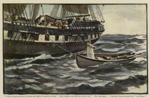 Illustration pour La Réhabilitation de la Vigia, par Morley Roberts - Charles Napier Hemy