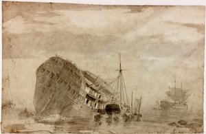 Expédition (encre noire) - Charles Napier Hemy