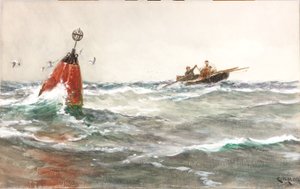 La Bouée Rouge - Charles Napier Hemy