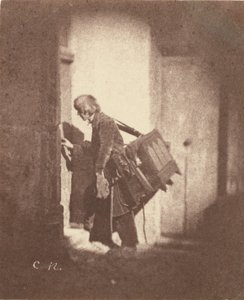 [Organ Grinder at 21, quai Bourbon, Ile Saint-Louis, Paris] - Charles Nègre