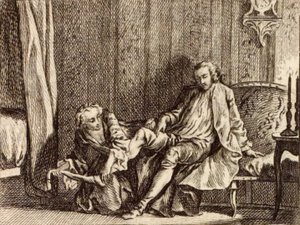 La Courtisane amoureuse - Charles Nicolas Cochin