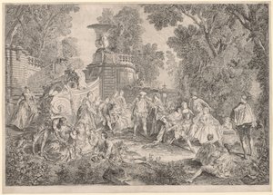 Le Jeu de colin-maillard, 1739 - Charles Nicolas Cochin