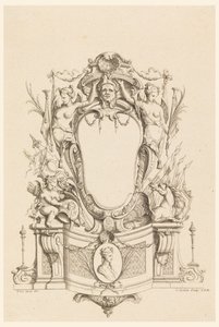 Design pour cartouche de "Cartouches Nouvellement Inventez" - Charles Nicolas Cochin the younger