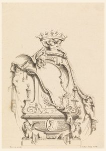 Design pour cartouche de "Cartouches Nouvellement Inventez" - Charles Nicolas Cochin the younger