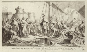Arrivée de Bertrand, comte de Toulouse, au port d