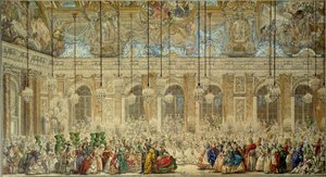 Bal masqué ou bal des Ifs donné pour le mariage de Louis Dauphin de France (1729-1765) avec Marie-Thérèse d