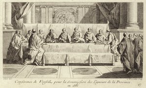 Conférence pour la soumission des membres de la Ligue catholique en Languedoc - Charles Nicolas II Cochin