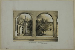 Vue intérieure du terrain de loisirs - Charles Nicolas Lemercier