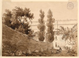 Une localité dans le sud de la France - Charles Nicolas Ransonnette