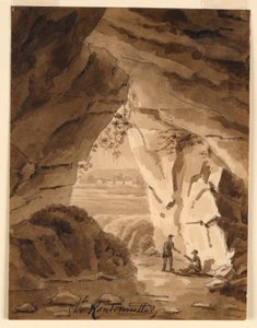 Dans une grotte - Charles Nicolas Ransonnette